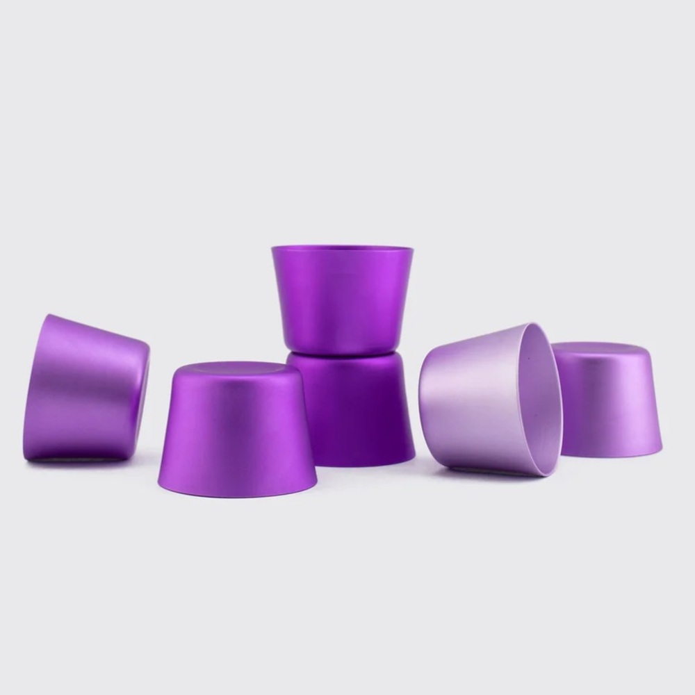 Purple Aluminum Tumblers (Set of 4)